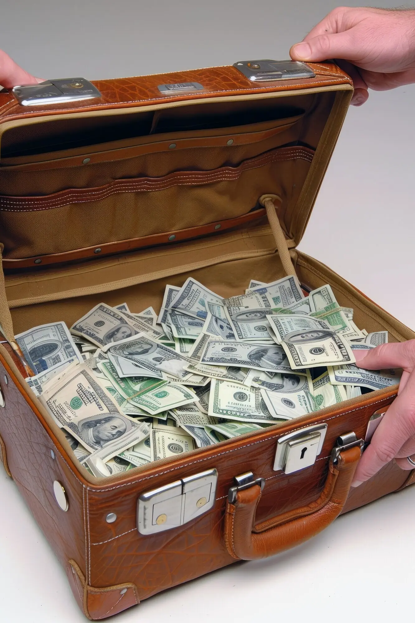 Nahaufnahme von Geld, das für Ersparnisse beiseitegelegt wurde.